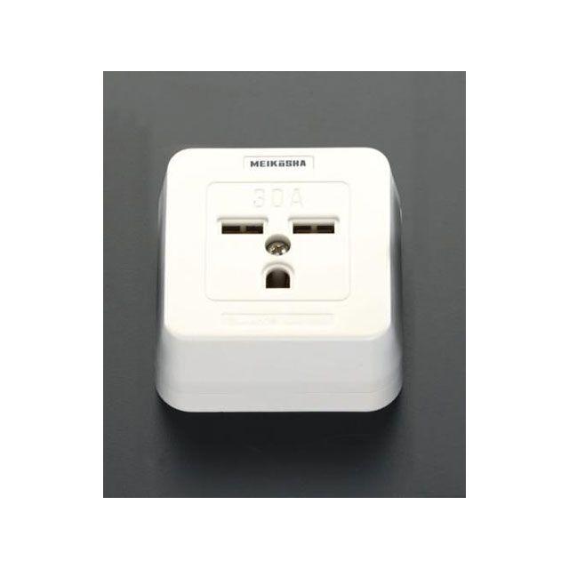 エスコ AC250V/30A 角型コンセント（接地2P） ESCO バイク 車 自動車