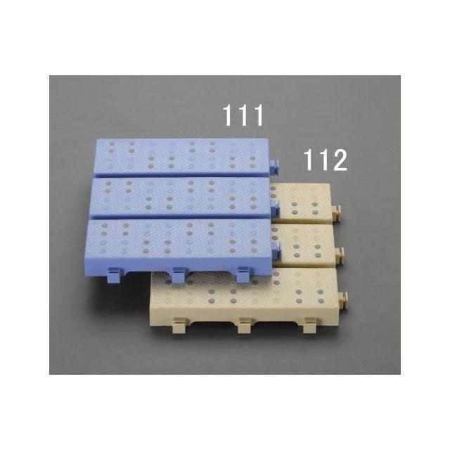 エスコ 300x300mm すのこ（ジョイント式/ブルー） ESCO バイク 車