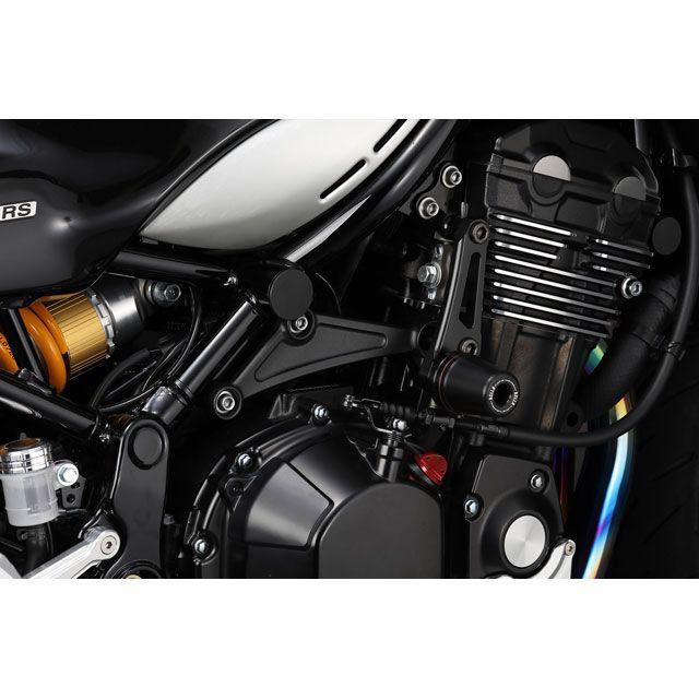 バイク用タンク　黒 メッキ仕上げ アエラ Z900RS/ CAFE フレームスライダー AELLA : モトメガネYahoo!店