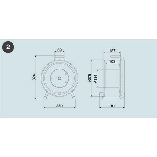 HATAYA（ハタヤ） PS-20 アッパーリール（VCT・20M） : モトメガネ