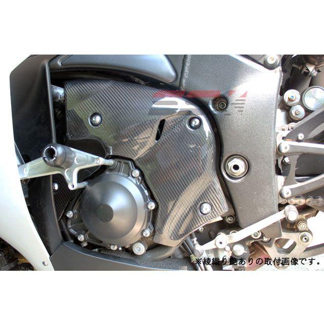 SPEEDRA YZF-R1 ラジエーターリザーバータンクカバー ドライカーボン カラー 綾織り艶あり SPEEDRA