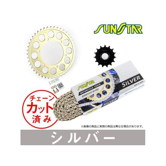 正規品／サンスター SV650S KS46812 チェーン＆スプロケ3点セット（シルバー） SUNSTAR バイク