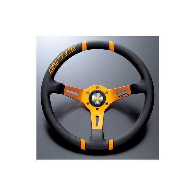 モモ ドリフティング 35パイ オレンジステッチ/ブラックレザー