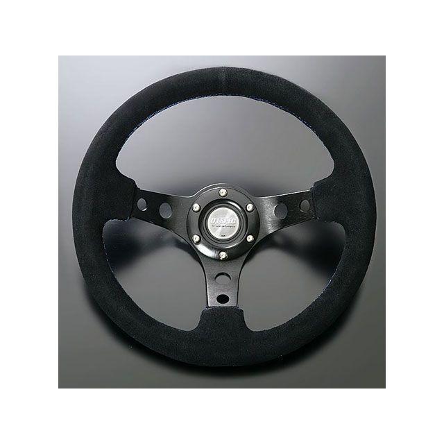 D1 SPEC DEEP70 ステアリング 33パイ バックスキン/ブルーステッチ
