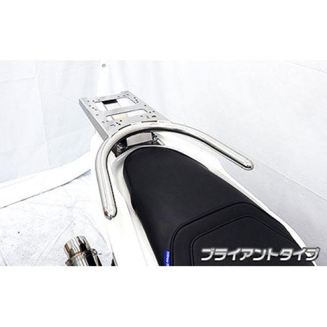 （正規品）WirusWin PCX160（2BK-KF47）用 リアボックス用ベースブラケット付き タンデムバー バーエンド：ブライアントタイプ ウイルズウィン タンデム用品 バイク PCX160＋万能キャリアプレート【 スクーター系 用 】 WirusWin（ウイルズウィン） PCX160 PCX160（2BK-KF47）用 リア