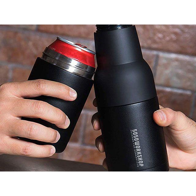 5050WORKSHOP 2WAY BOTTLE COOLER（シルバー） : モトメガネYahoo!店