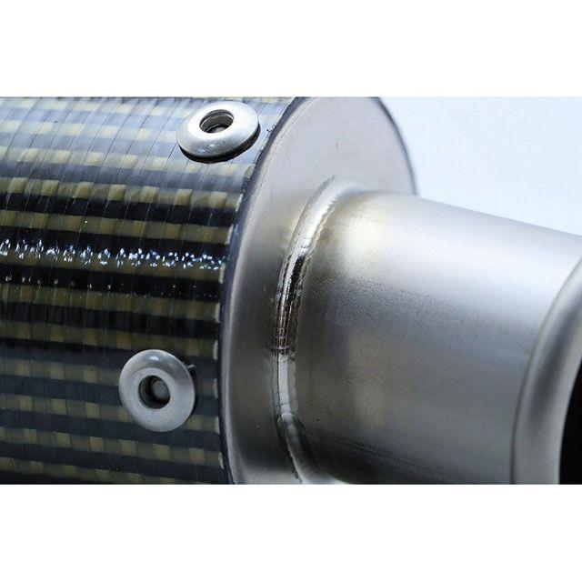 T2レーシング NSR250 ケブラーカーボン・チタンサイレンサー【差し込み】 ステッカー 長方形タイプ【80mm】 T2Racing バイク