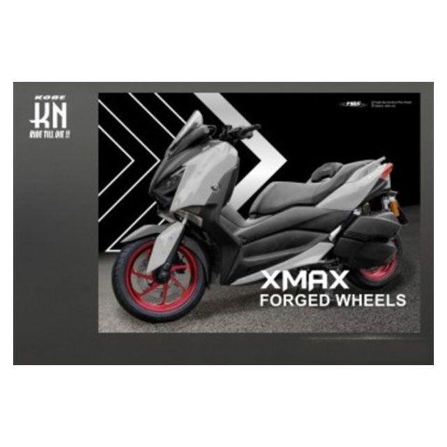 モトオブスポーツ XMAX250 XMAX300 MOS 鍛造アルミホイール前後セット（マットレッド） MOSの画像