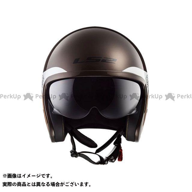 美品　希少品　LS2 SPITFIRE 　Lサイズ 　ホワイトグラフィック LS2 HELMETS エルエスツーヘルメット SPITFIRE（ブラウンホワイト