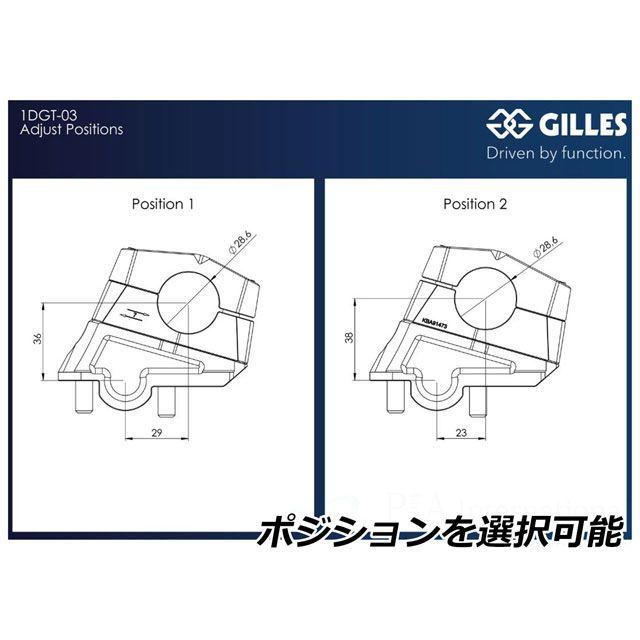 ギルズツーリング ハンドルバーライザーセットバックキット（ブラック