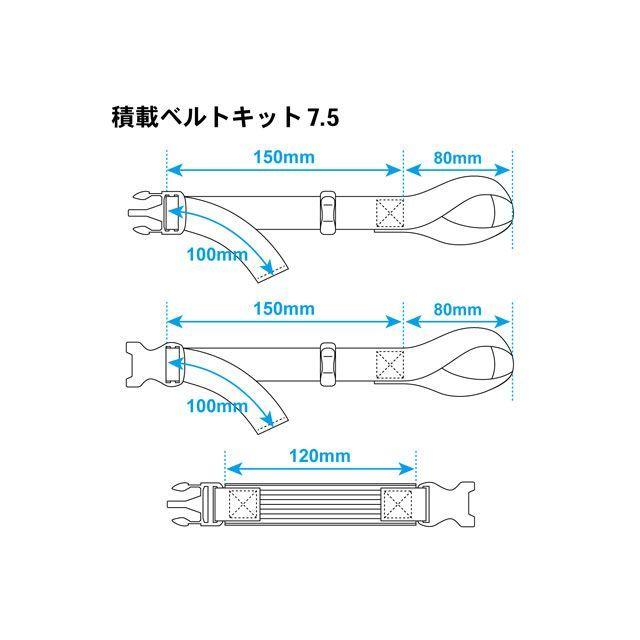 DFG ディーエフジー 積載ベルトキット 7.5 DFG : モトメガネYahoo!店