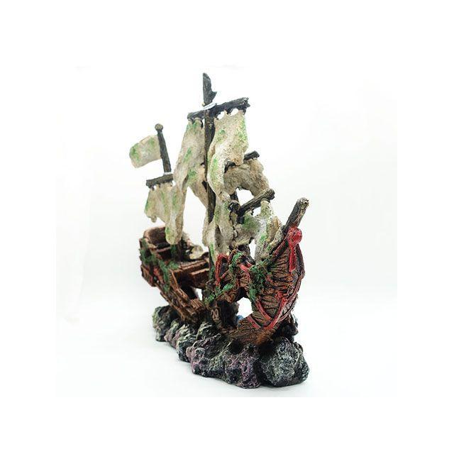 アルファテック XL-CH401 難破船（特大）ふね 帆船 水槽 ケージ 飼育