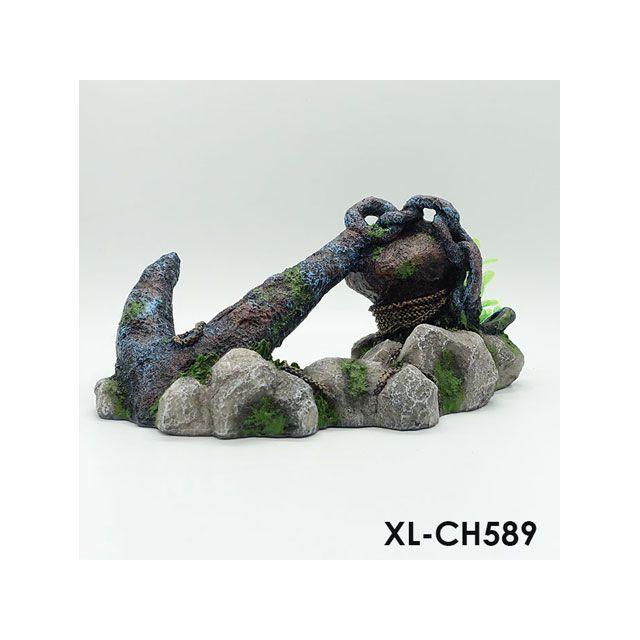 アルファテック XL-CH589 イカリ/岩（中）水槽 ケージ 飼育ケース