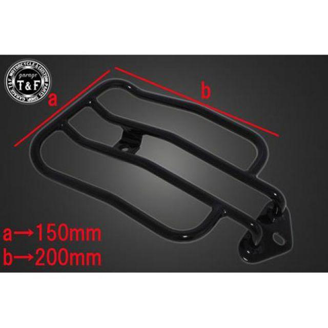 汎用　フラットフェンダー　キャットテール付き　ブラック　カスタムなどに Garage T＆F ガレージT&F 汎用 フラットフェンダー専用リアキャリヤ
