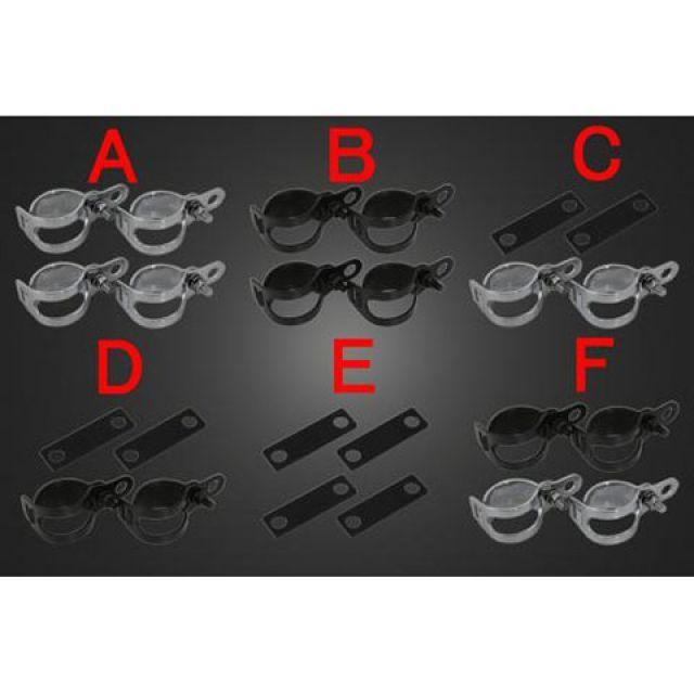 ガレージT&F 汎用 超小型スクエアウィンカー（LED）メッキ オレンジレンズ仕様キット ウインカーステー E T&F_2