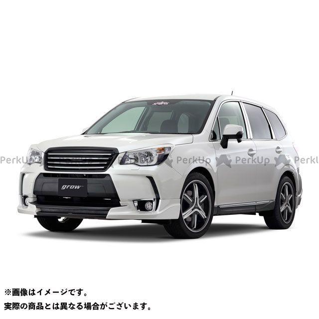 【正規品】grow フォレスター フロントハーフスポイラー 塗分け塗装済み カラー:サテンホワイトパール37J フィンライン:ジャスミングリーンメタ…|camp|02