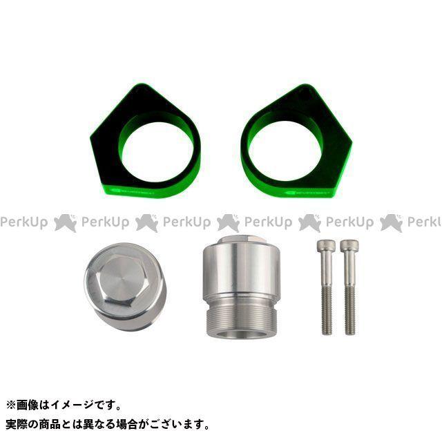 エヴァテック Ninja250 Ninja400 ハンドルアップキット 20mmUP カラー グリーン EVATEK