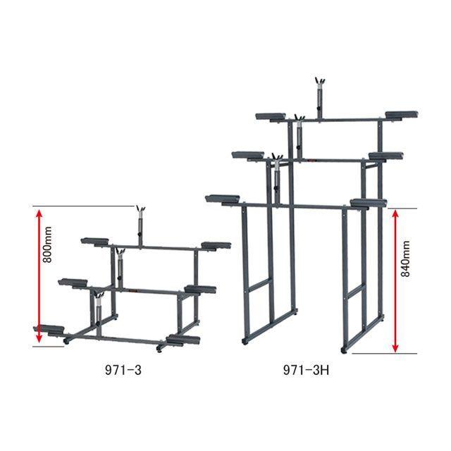 ミノウラ（自転車） 971-3H ひな壇式ディスプレイスタンド3台用