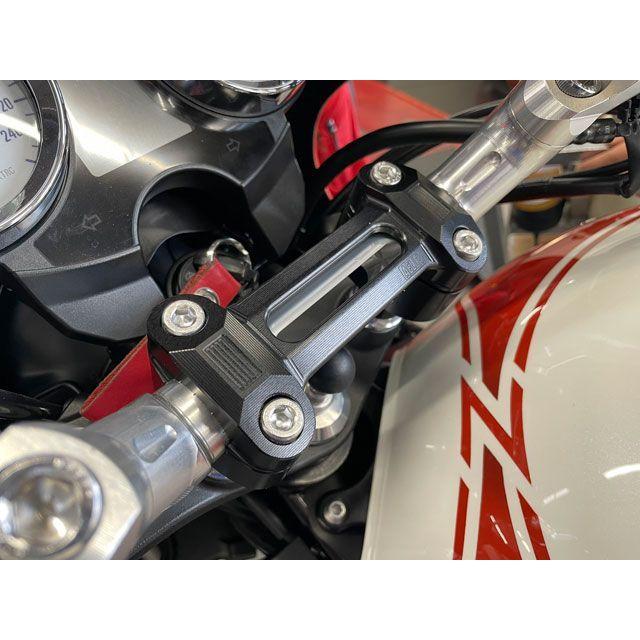 アエラ Z900RS/Cafe ハンドルアッパーブラケット カラー ブラック AELLAの画像