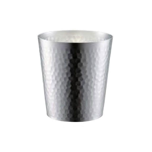 田辺金具 華 ロックグラス槌目300ml（艶消し） tanabe-kanagu
