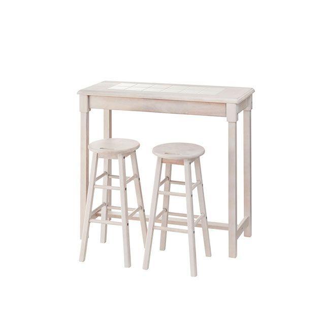 【メーカー直送】東谷 NET-588WH ナチュラ カウンタースツールセット（ホワイト） Azumaya 東谷 【メーカー直送】東谷 NET-588WH ナチュラ カウンタースツール