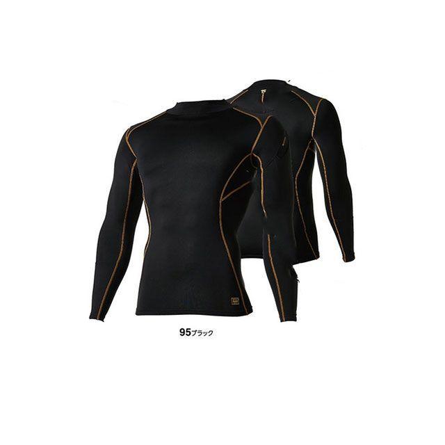 TSデザイン ハイネックロングスリーブシャツ（ブラック） サイズ S TS