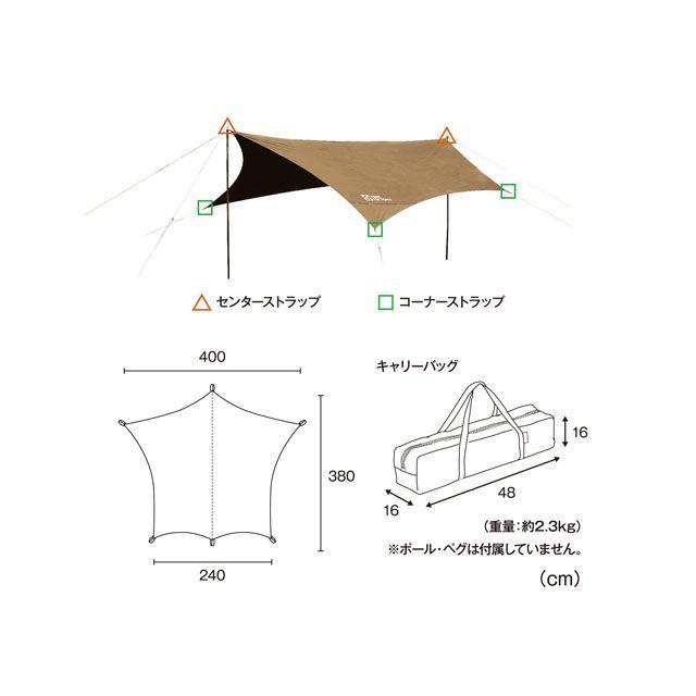 TENT FACTORY（テントファクトリー） Hi-TCウィングタープL DBE TENT