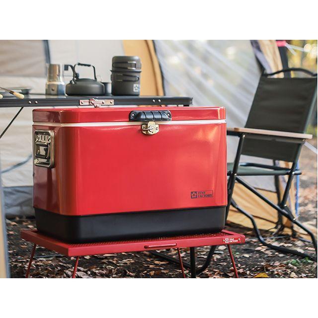 Coleman - 新品未使用！テントファクトリー メタルクーラースチールボックスL コールマン TENT FACTORY（テントファクトリー） メタルクーラースチールボックスL