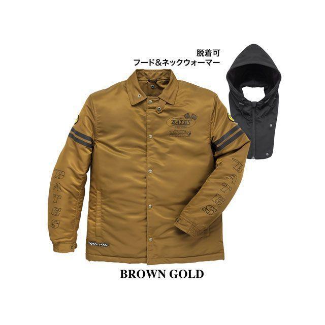 ゴールド フード付きジャケット BATES（ベイツ） BJ-N2254CH コーチジャケット（ブラウンゴールド