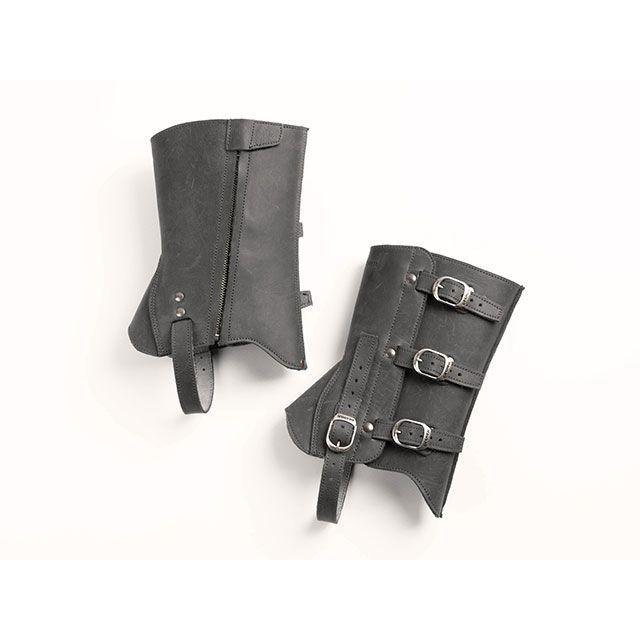 DEGNER（デグナー） CH-10 レザーゲートル（ブラック） : モトメガネ