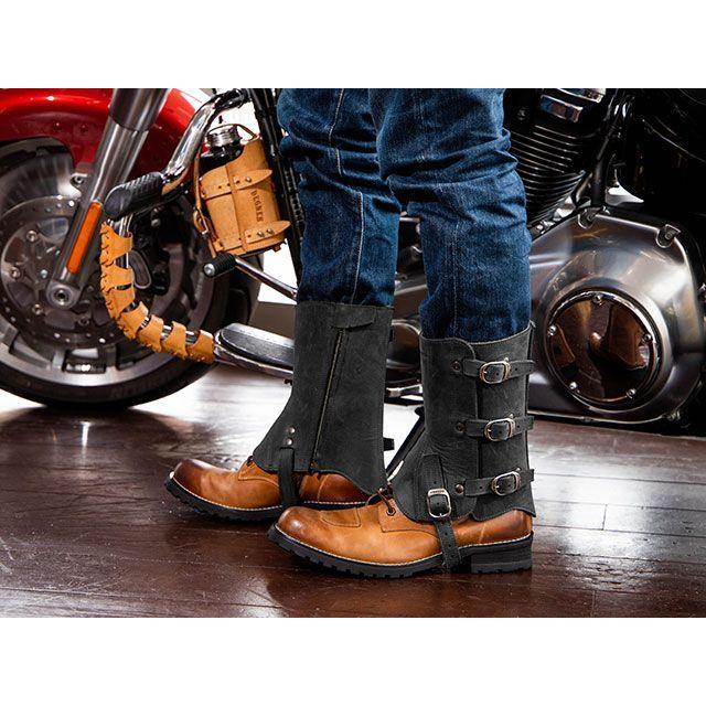 DEGNER（デグナー） CH-10 レザーゲートル（ブラック） : モトメガネ