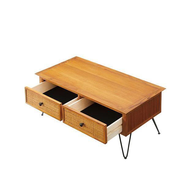 東谷 【メーカー直送】東谷 GUY-371 センターテーブル（ブラウン