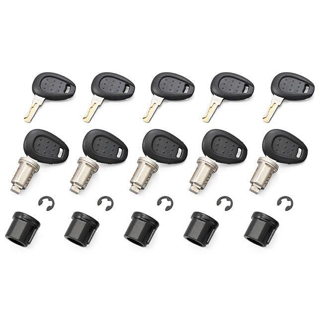 GIVI（ジビ） Z185 セイムキー（内溝/赤） 5本セット : モトメガネ