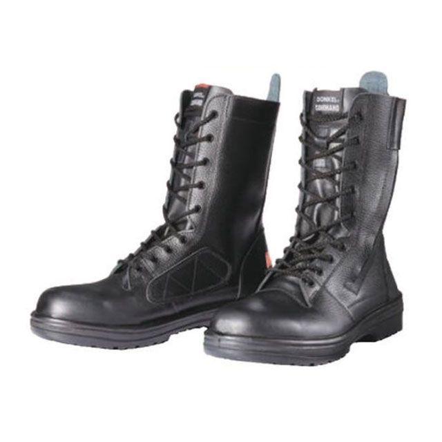 ドンケル レスキュープロ 消防用安全靴 ワイド樹脂先芯ゴム2層底 長編