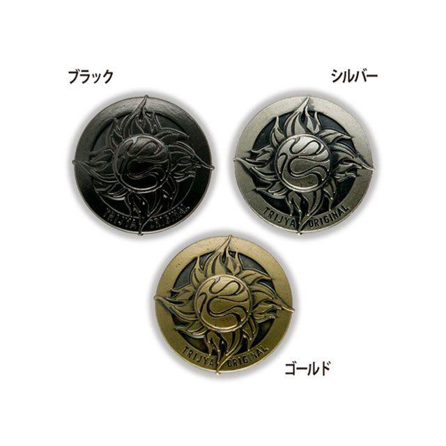 トライジャ TRIJYA 太陽マークコンチョ（ブラック） バイク 