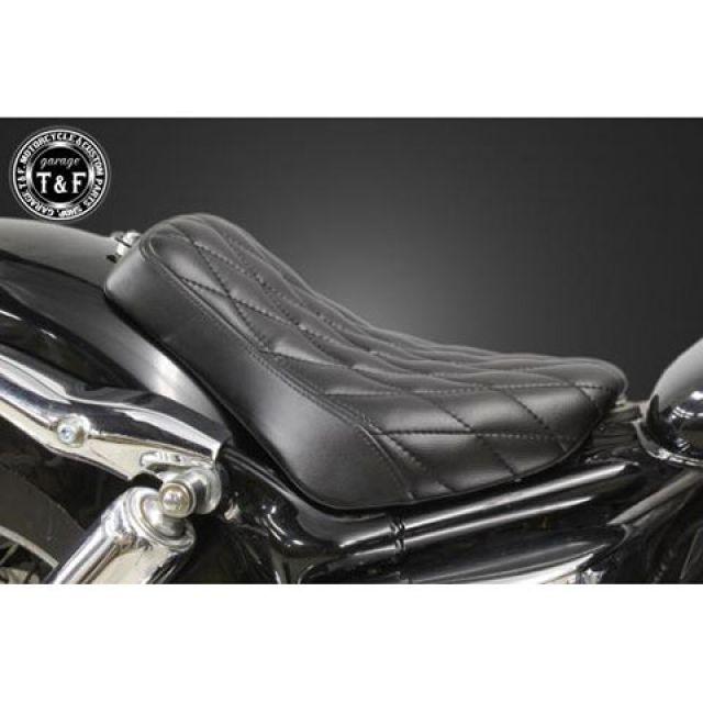 ガレージT &F製 シャドウ400用バイクソロシート(ダイヤ)ブラック Garage T＆F ガレージT&F シャドウ400 シングルシート（ダイヤ） T&F