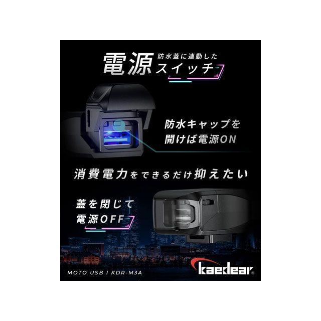 Kaedear（カエディア） イルミネーションUSBポートタイプA Kaedear