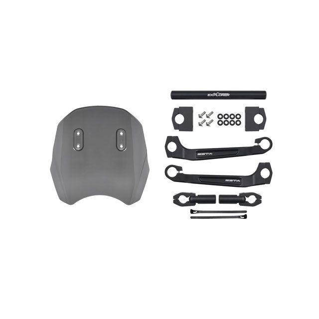 ZETA ジータ 汎用 エクスプローラーウィンドシールド ユニバーサル