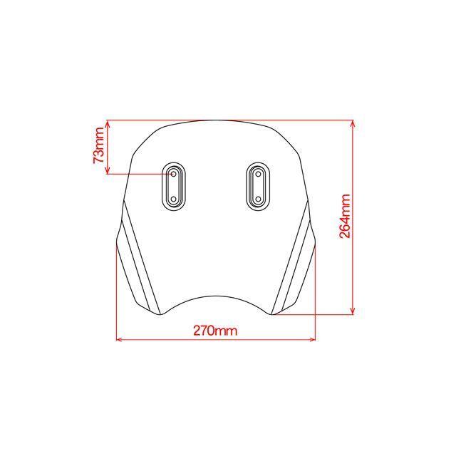 ZETA ジータ 汎用 エクスプローラーウィンドシールド ユニバーサル