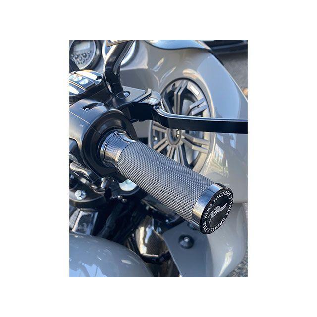 ケンズファクトリー 電子スロットル車両 Next Level Fine Rubber Grip Black TBW kens-factory バイク