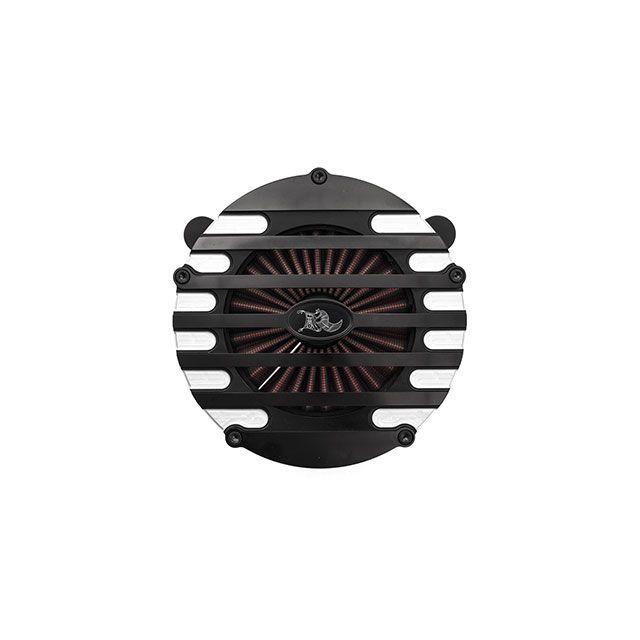 ケンズファクトリー ツインカムモデル Reverse Cone Ribbed CV EFI SS E TC cable Black/Machine …