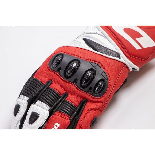 新品 DEGNER デグナー レーシンググローブ レッド RG-11 Lサイズ DEGNER レザーレーシンググローブ 赤黒白 レーシンググローブ[RG