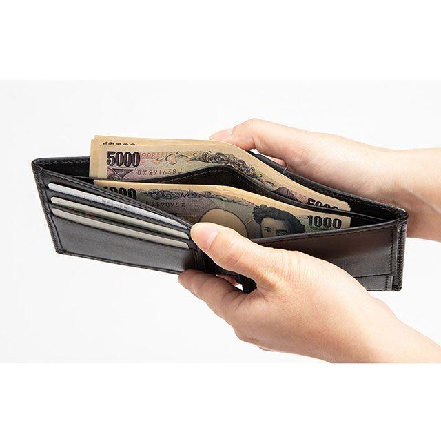 デグナー W-119 2つ折りレザーウォレット（ブラック-イエロー） DEGNER DEGNER（デグナー） W-119 2つ折りレザーウォレット（ブラック