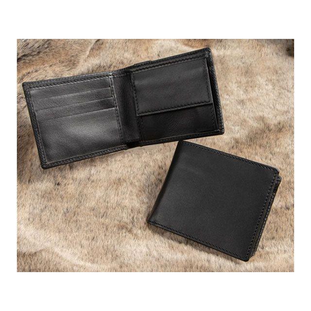 DEGNER（デグナー） W-120 2つ折りレザーウォレット（ブラック
