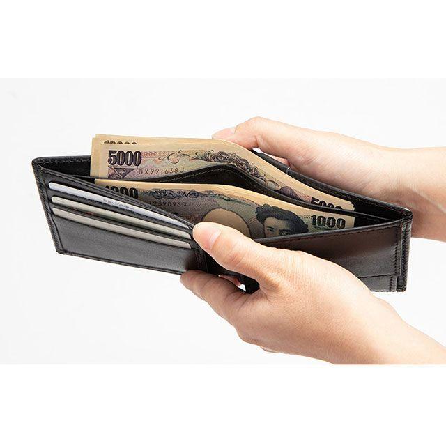 DEGNER（デグナー） W-120 2つ折りレザーウォレット（ブラック