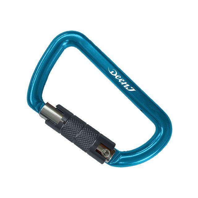 DEEN J カラビナ ツイストロック 耐荷重400kg（ブルー） : モトメガネ