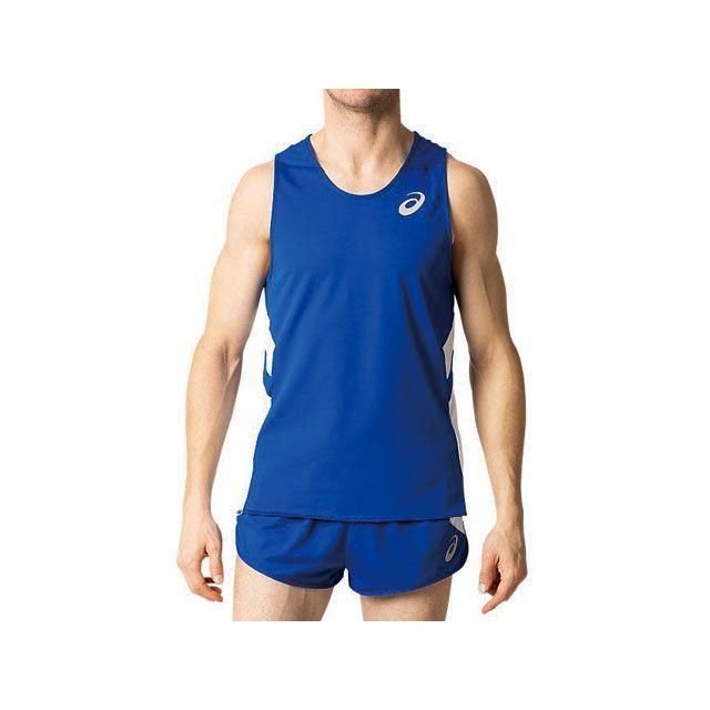 ASICS アシックス 2091A124 RUNNING SHIRT（アシックスブルー） サイズ XS キャンプ : モトメガネYahoo!店 ...