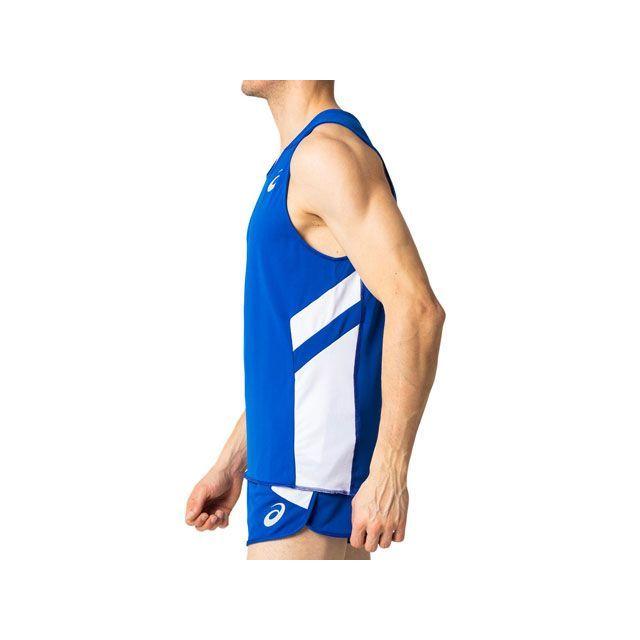 ASICS アシックス 2091A124 RUNNING SHIRT（アシックスブルー） サイズ XS キャンプ : モトメガネYahoo!店 ...