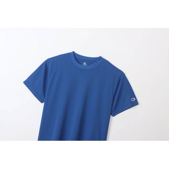 正規品／チャンピオン C3-XS395 SHORT SLEEVE（ブルー） サイズ：L champion キャンプ｜camp｜02