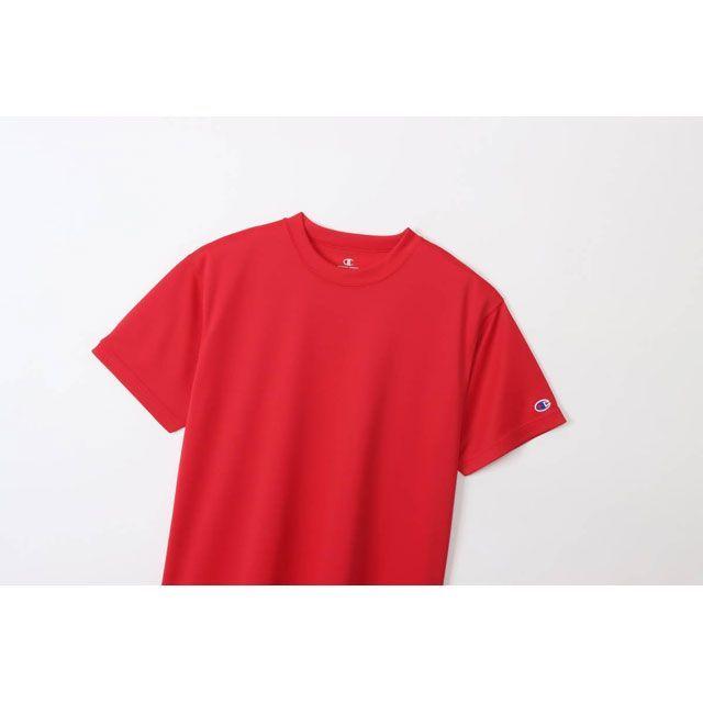 正規品／チャンピオン C3-XS395 SHORT SLEEVE（スカーレット） サイズ：XXL champion キャンプ｜camp｜02